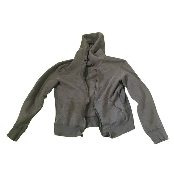 Boys Kids NIKE Gray Hoodie SZ M Hooded Sweatshirt Medium Zip UP Sweater - Picture 1 of 15